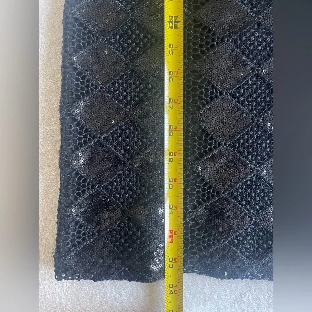 Armani Exchange Black Lace Sequin Sheath Dress Size S - Picture 8 of 15